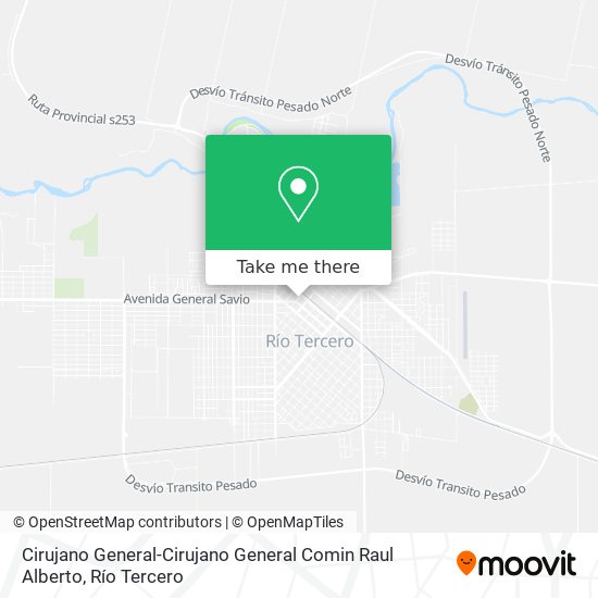 Cirujano General-Cirujano General Comin Raul Alberto map