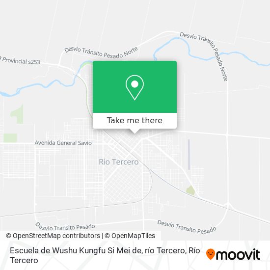 Escuela de Wushu Kungfu Si Mei de, río Tercero map