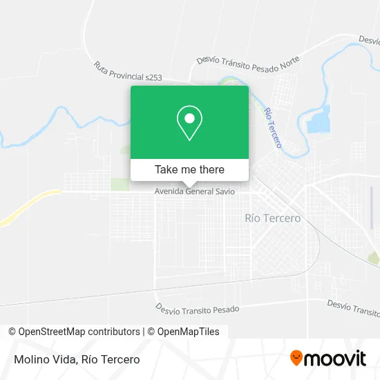 Molino Vida map