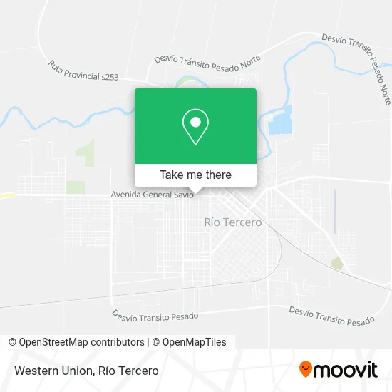 Western Union map