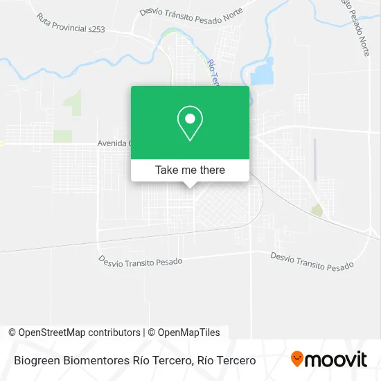 Biogreen Biomentores Río Tercero map