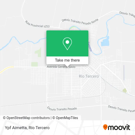 Ypf Aimetta map