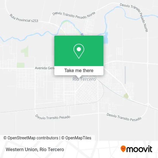 Western Union map