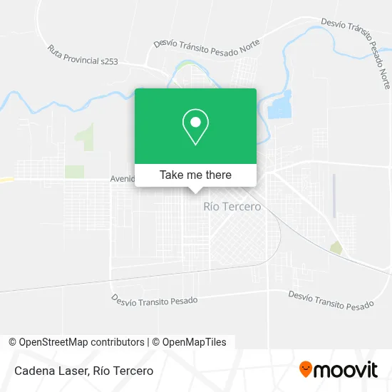 Cadena Laser map