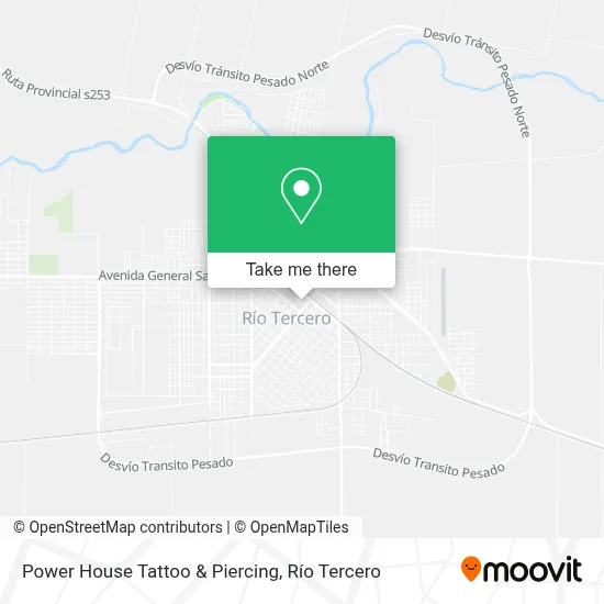 Power House  Tattoo &  Piercing map