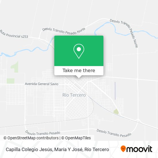 Mapa de Capilla Colegio Jesús, María Y José
