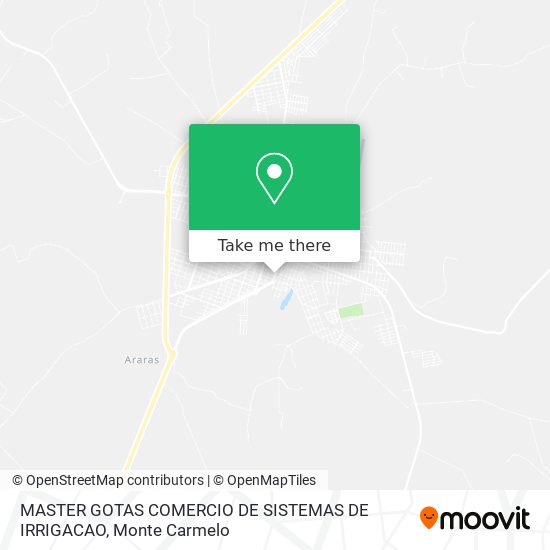 Mapa MASTER GOTAS COMERCIO DE SISTEMAS DE IRRIGACAO