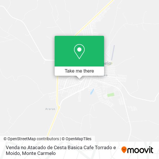 Mapa Venda no Atacado de Cesta Basica Cafe Torrado e Moido