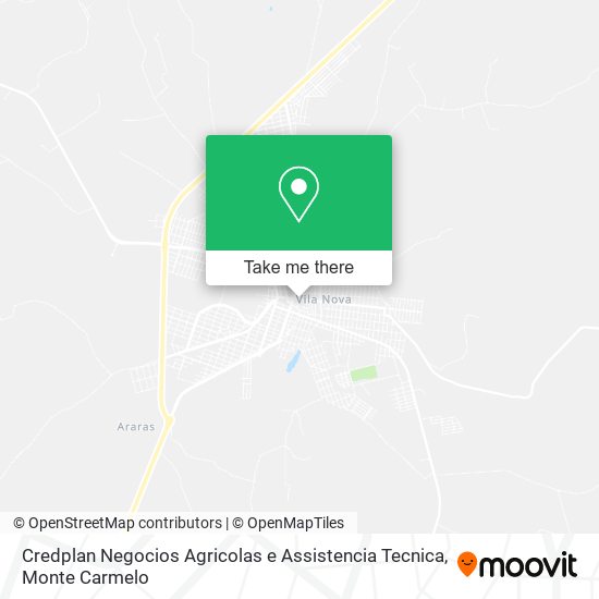Mapa Credplan Negocios Agricolas e Assistencia Tecnica