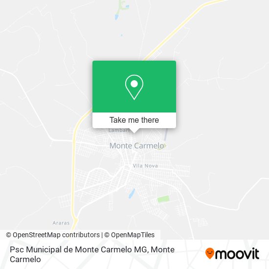 Psc Municipal de Monte Carmelo MG map