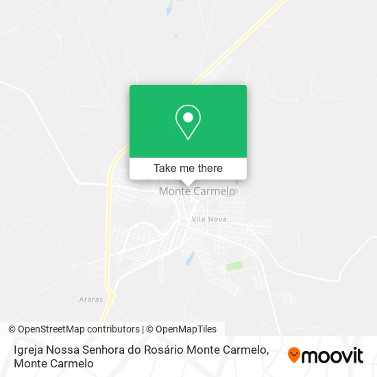 Mapa Igreja Nossa Senhora do Rosário Monte Carmelo