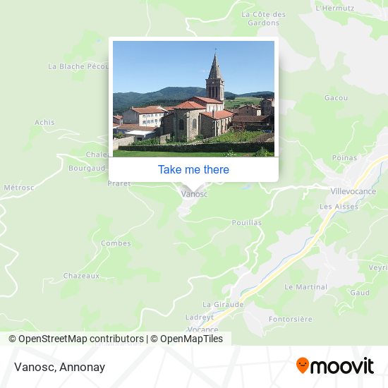 Mapa Vanosc