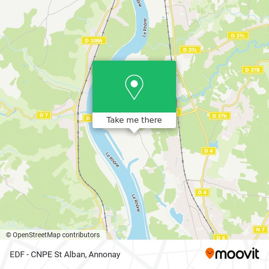 EDF  - CNPE St Alban map