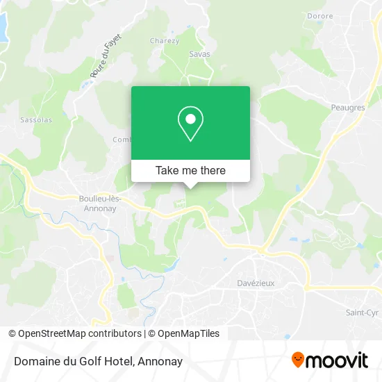 Domaine du Golf Hotel map