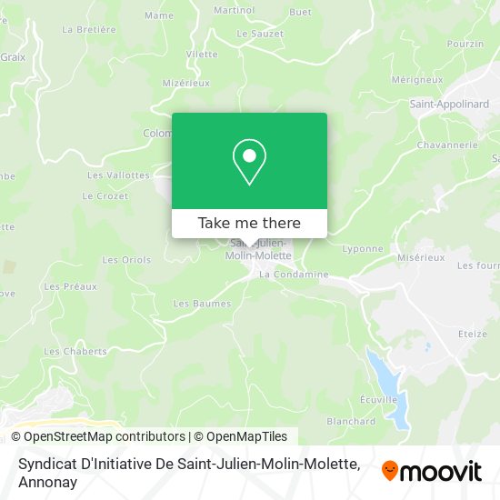 Syndicat D'Initiative De Saint-Julien-Molin-Molette map