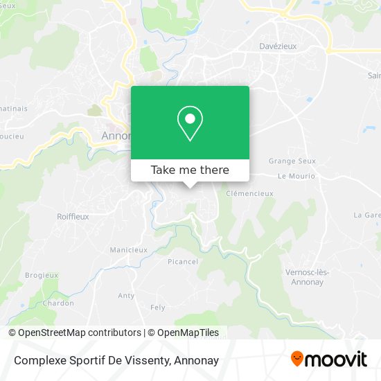 Complexe Sportif De Vissenty map