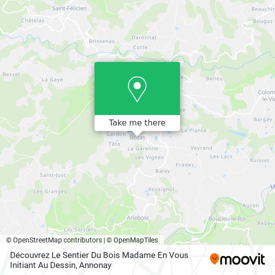 Mapa Découvrez Le Sentier Du Bois Madame En Vous Initiant Au Dessin