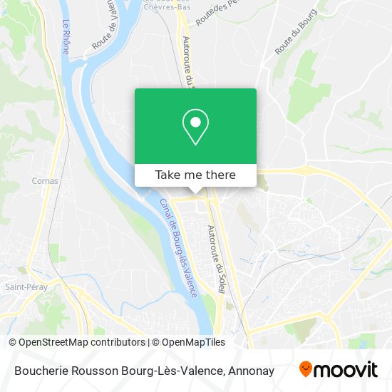 Boucherie Rousson Bourg-Lès-Valence map