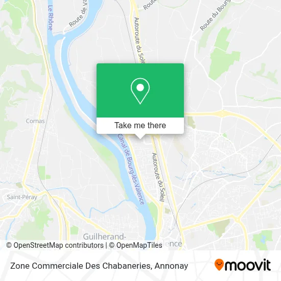 Zone Commerciale Des Chabaneries map