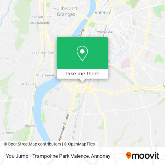 Mapa You Jump - Trampoline Park Valence
