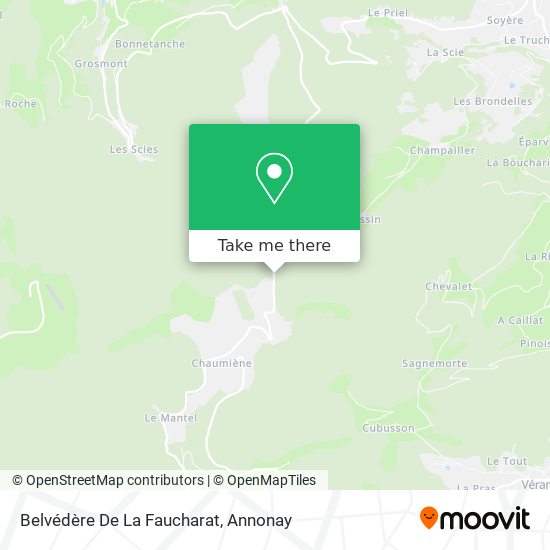 Mapa Belvédère De La Faucharat