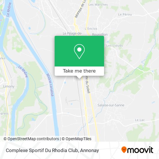 Mapa Complexe Sportif Du Rhodia Club