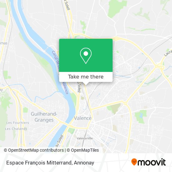 Espace François Mitterrand map