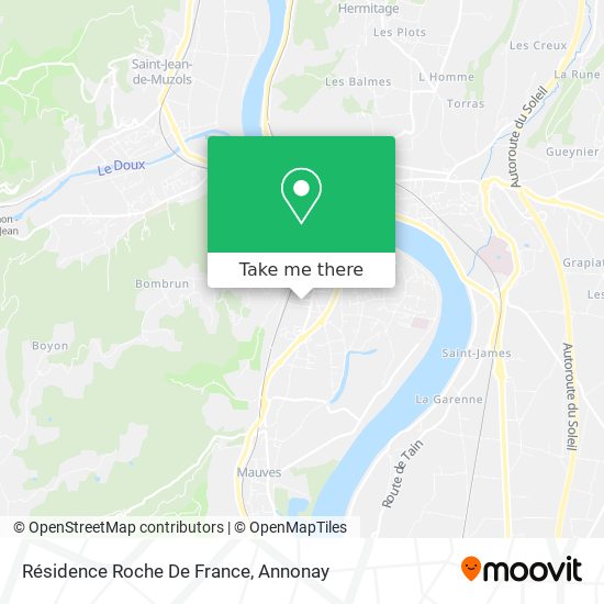 Résidence Roche De France map