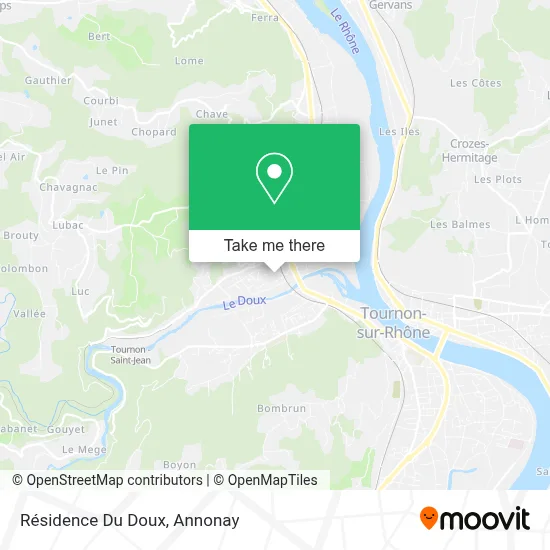 Résidence Du Doux map