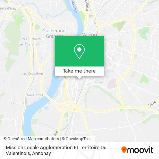 Mission Locale Agglomération Et Territoire Du Valentinois map