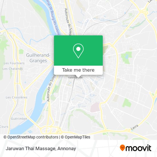 Jaruwan Thaï Massage map