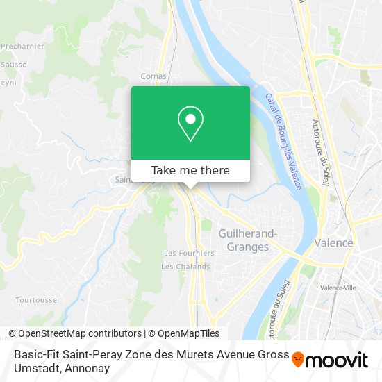 Mapa Basic-Fit Saint-Peray Zone des Murets Avenue Gross Umstadt
