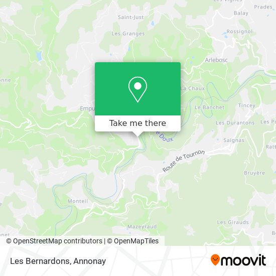 Mapa Les Bernardons