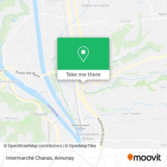 Intermarché Chanas map