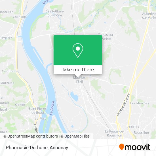 Mapa Pharmacie Durhone