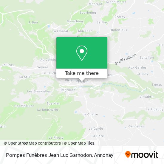 Pompes Funèbres Jean Luc Garnodon map