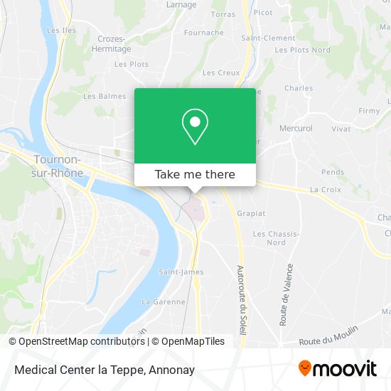 Mapa Medical Center la Teppe