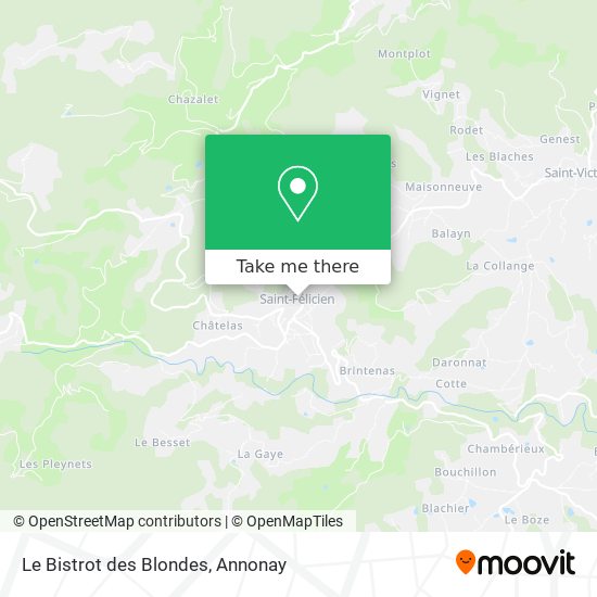 Le Bistrot des Blondes map