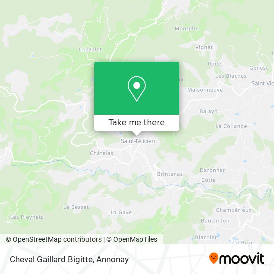 Mapa Cheval Gaillard Bigitte