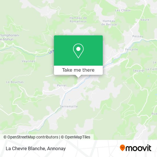 La Chevre Blanche map