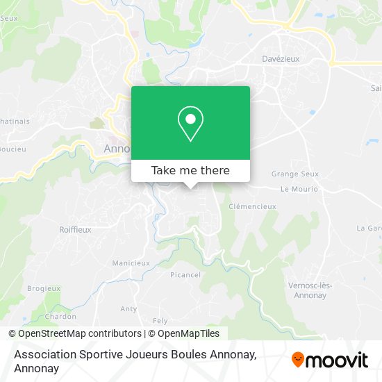 Association Sportive Joueurs Boules Annonay map