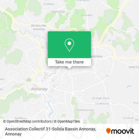 Association Collectif 31-Solida Bassin Annonay map