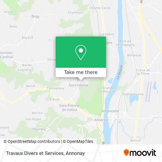 Travaux Divers et Services map