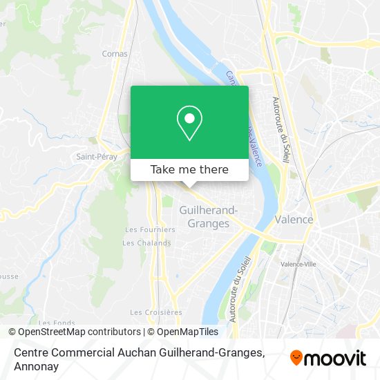 Mapa Centre Commercial Auchan Guilherand-Granges