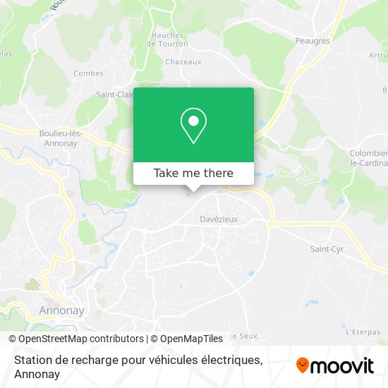 Station de recharge pour véhicules électriques map