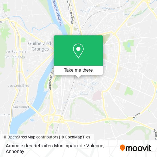Mapa Amicale des Retraités Municipaux de Valence