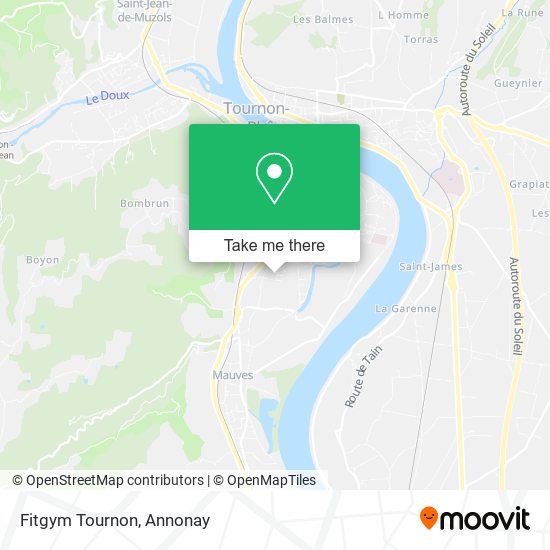 Fitgym Tournon map