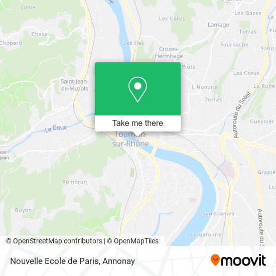 Mapa Nouvelle Ecole de Paris