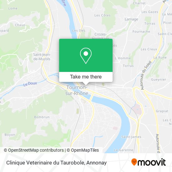 Mapa Clinique Veterinaire du Taurobole