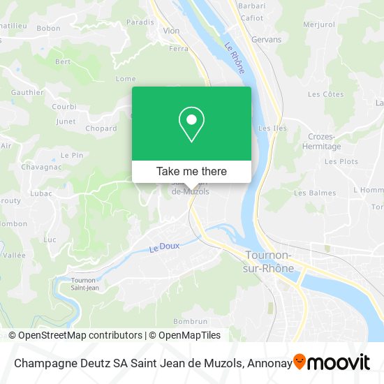 Mapa Champagne Deutz SA Saint Jean de Muzols